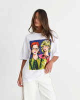 Amelia | White Graphic Tee