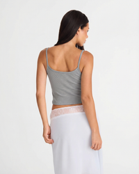 Hazel | Ribbed Knit Scoop Neck Cami Tank Top