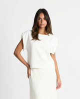 Victoria | White Cap Sleeve Blouse