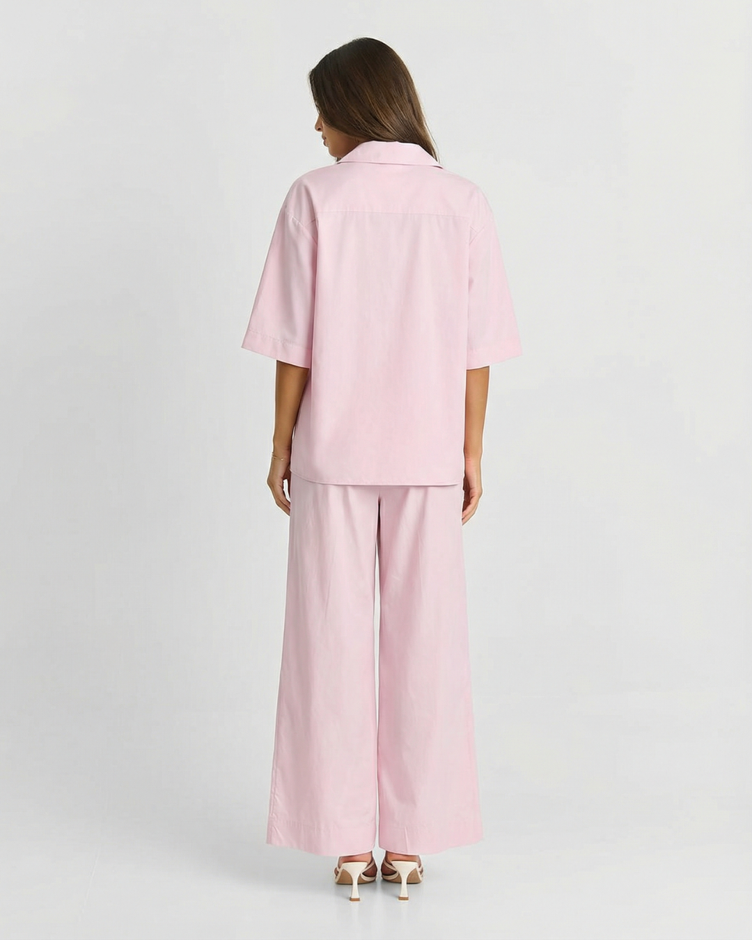 Sophia | Soft Cotton Relaxed Wide Leg Co-ord Set
