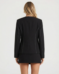 Pippa | Black Co Ord Set Gold Buttons