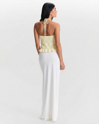 Eleanor | Ribbed Crochet Halter Neck Top