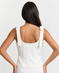 Julia | Bow-Strap Square Neck Top