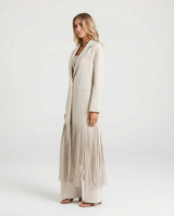 Mila | Longline Fringe Blazer Coat
