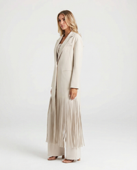 Mila | Longline Fringe Blazer Coat