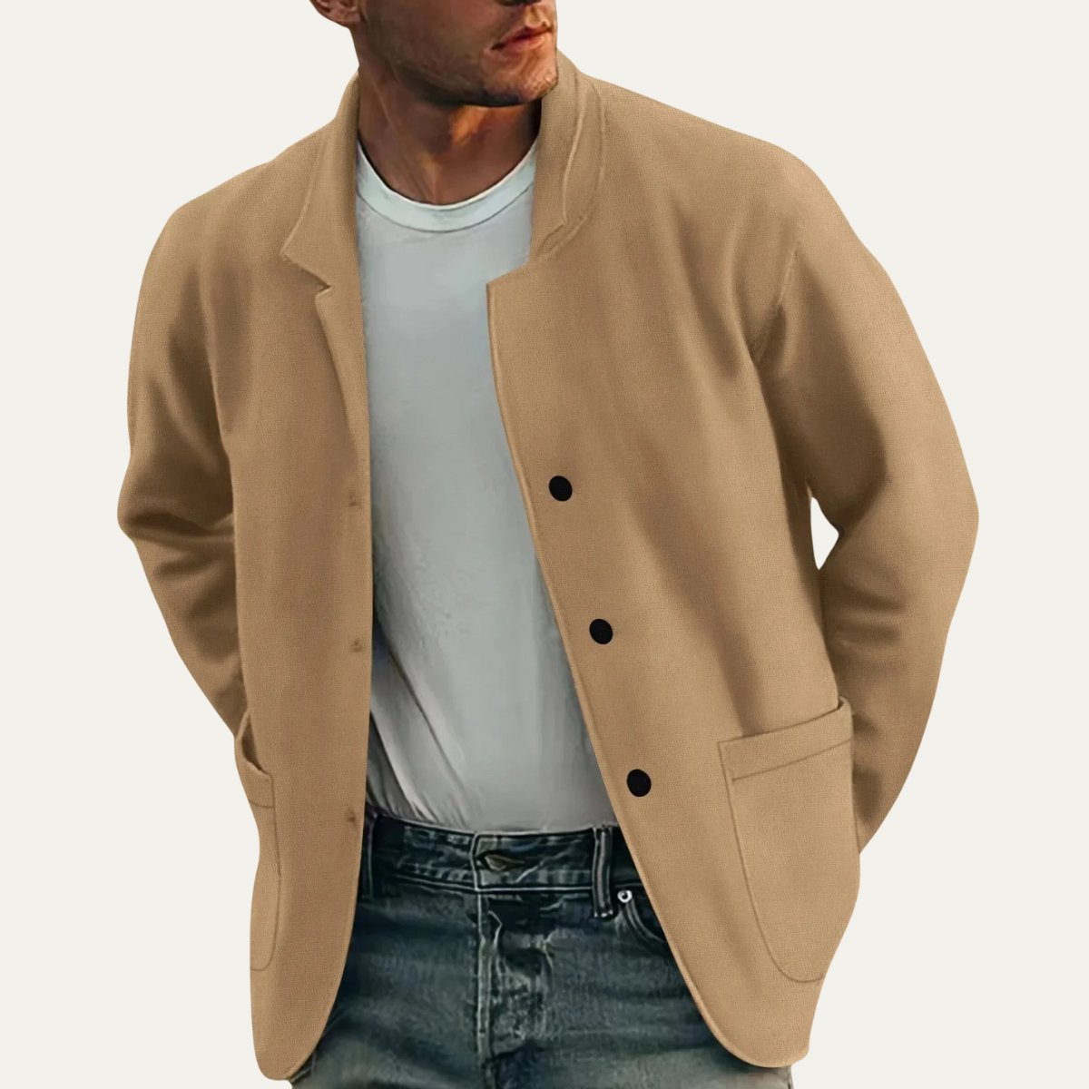 Ludgate blazer in Khaki