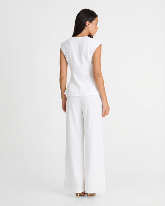Sophia | Elegant Sleeveless Wide Leg Co-ord Set