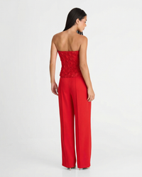 Kate | Floral Bandeau Wide Leg Co-ord Set