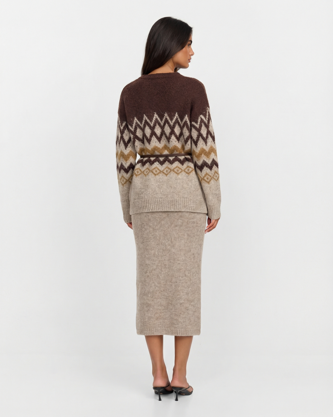 Hallie | Fair Isle Brushed Knit Co-ord Set