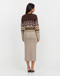 Hallie | Fair Isle Brushed Knit Co-ord Set
