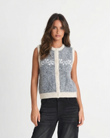 Heidi | Fair Isle Cropped Knit Vest