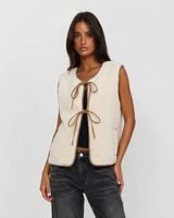 Clementine | Tie-Front Knit Vest