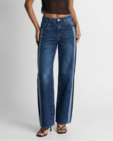 Elodie | Wide Leg Side Stripe Jeans