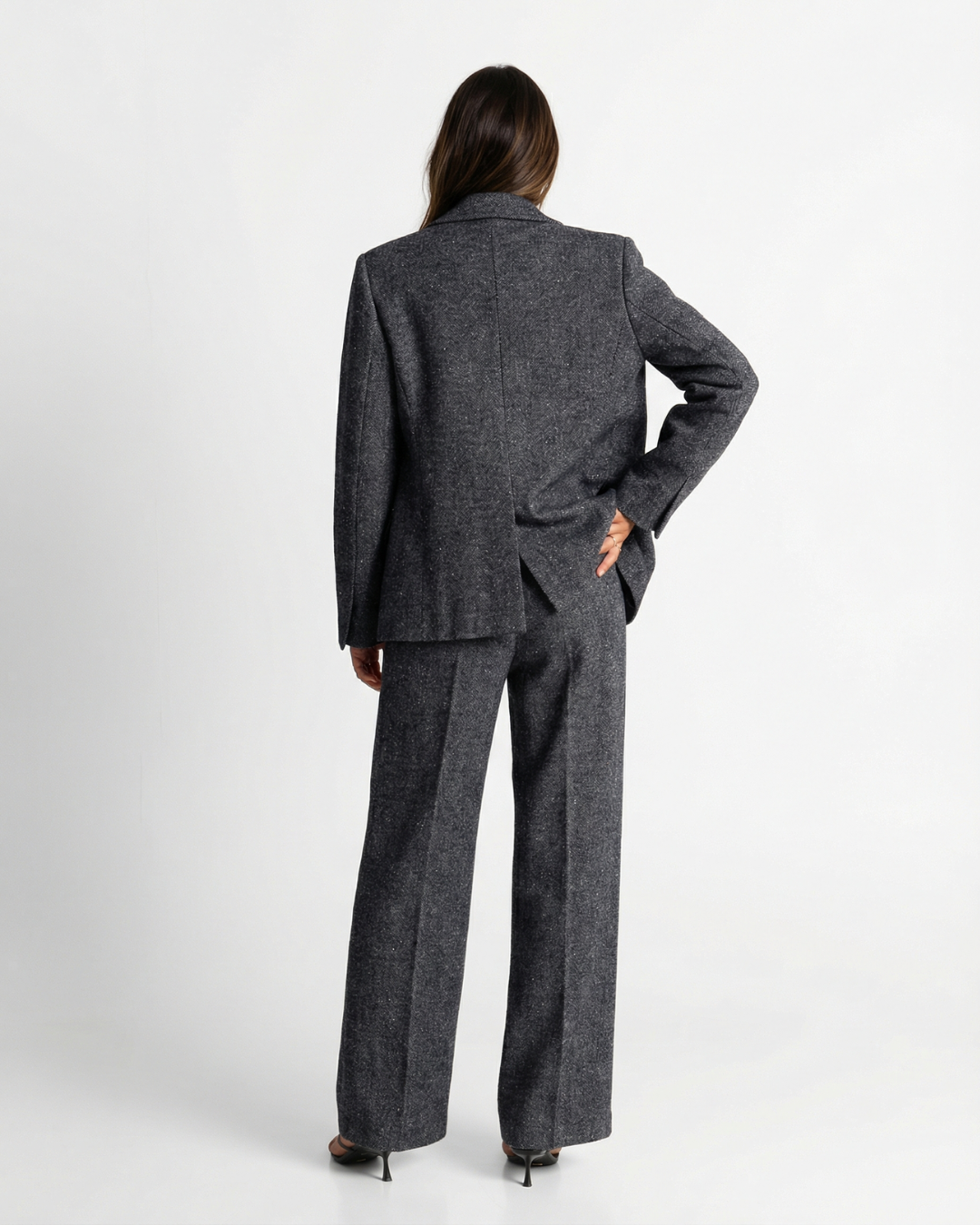 Nova | Winter Grey Suit Charcoal Tweed