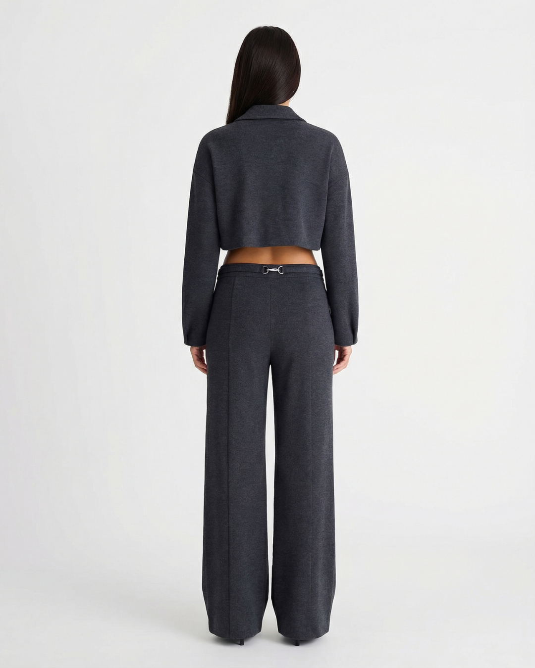 Maya | Jersey Zip Jacket Wide Leg Lounge Co-ord Set