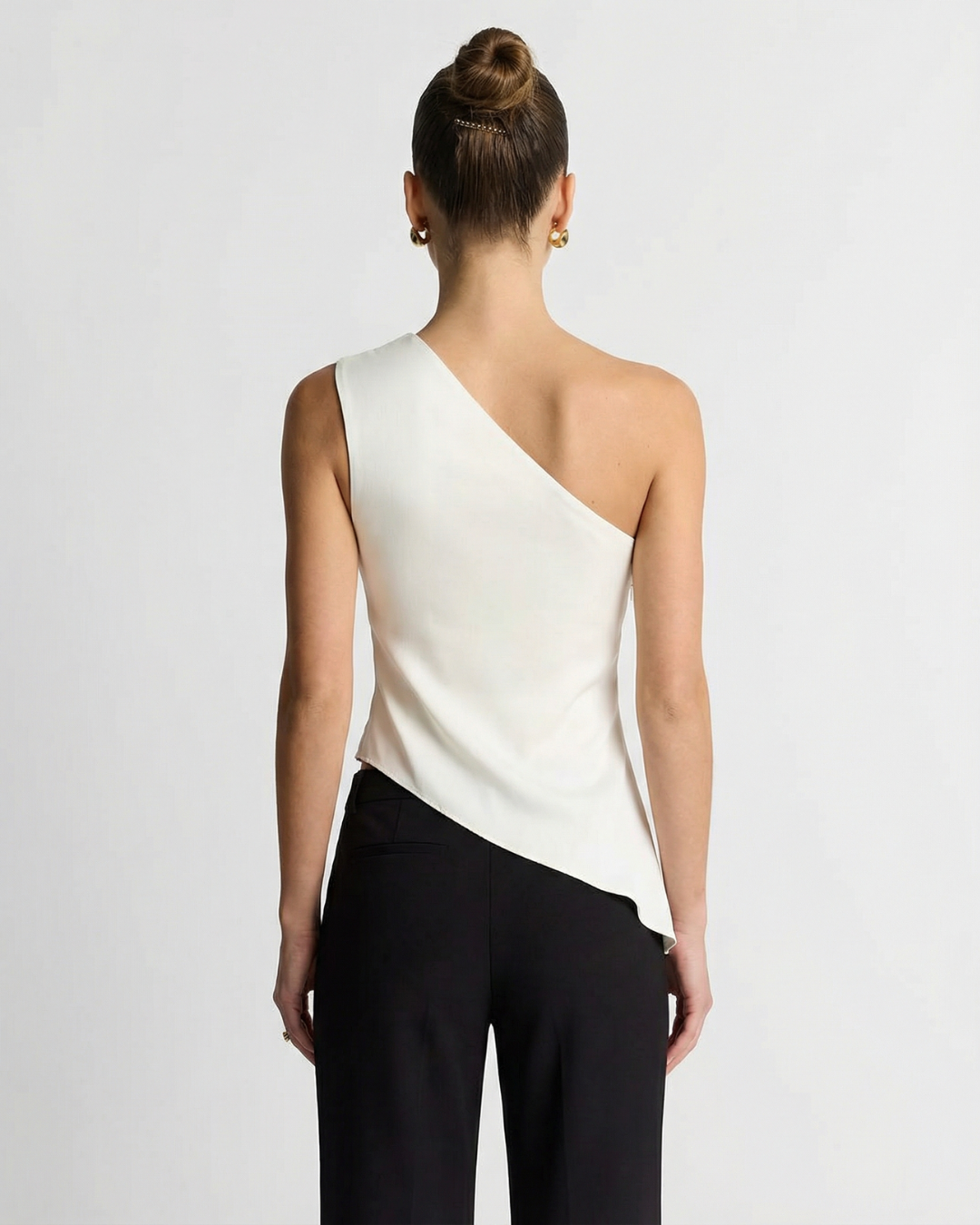 Myla | Satin One Shoulder Ruched Top