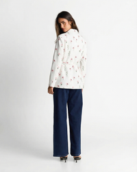 Grace | Floral Print Tie Waist Blazer