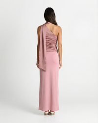 Effie | Ruched Halter Neck Satin Top