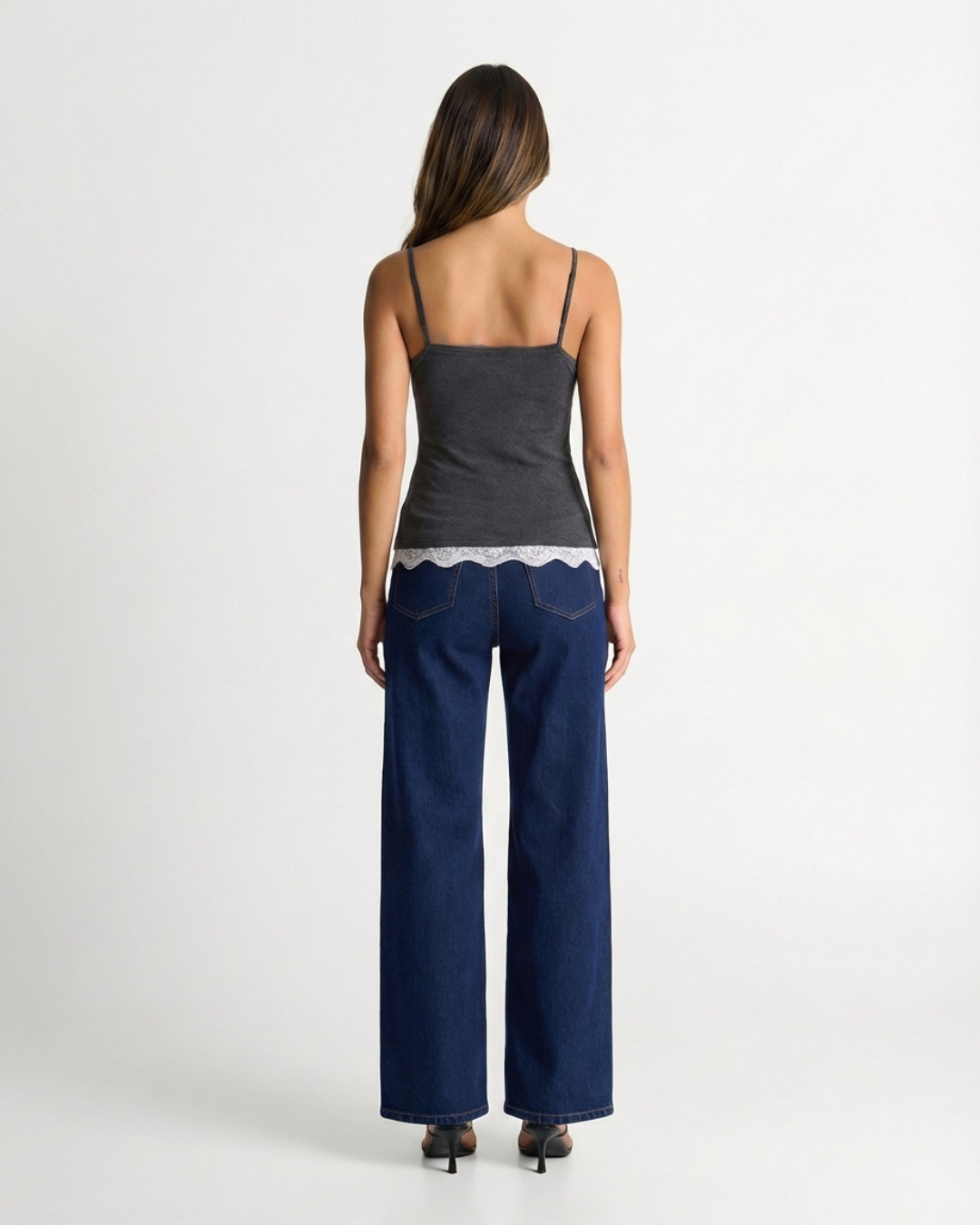 Georgia | Lace Trim V-Neck Cami Top