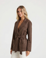 Arabella | Relaxed Belted Tailored Blazer