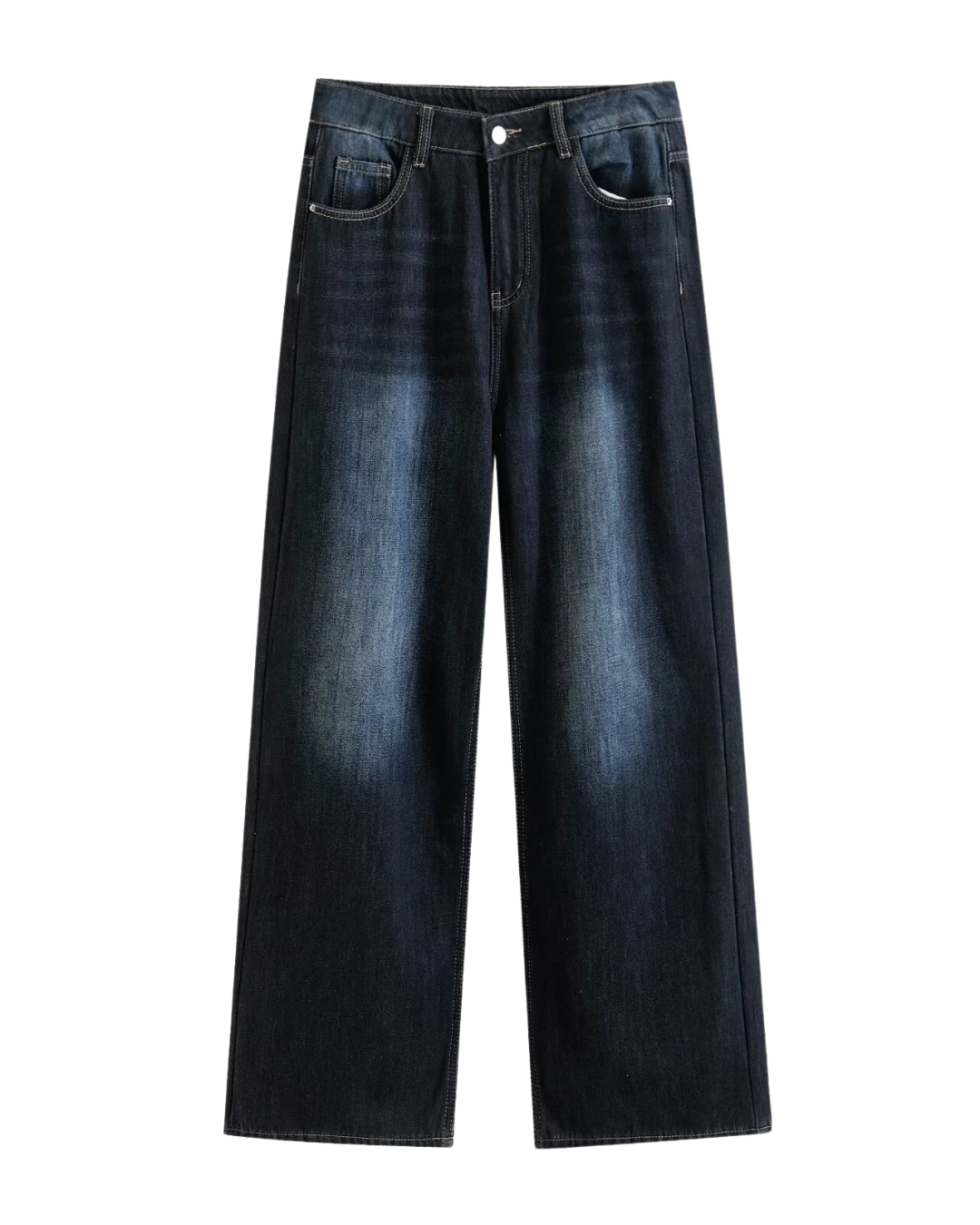 Vera | High Waisted Wide Leg Jeans Dark Blue Dark Wash