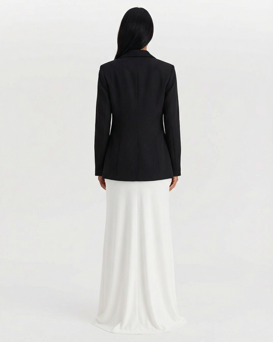 Lara | Elegant Double Breasted Blazer Black