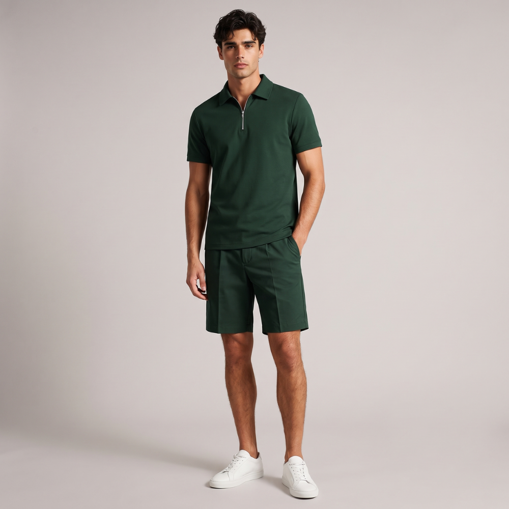 Perry | Summer Polo Shirt and Shorts Set