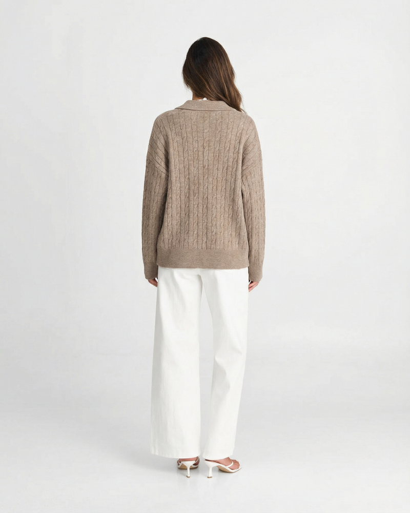 Holly | cropped knit top