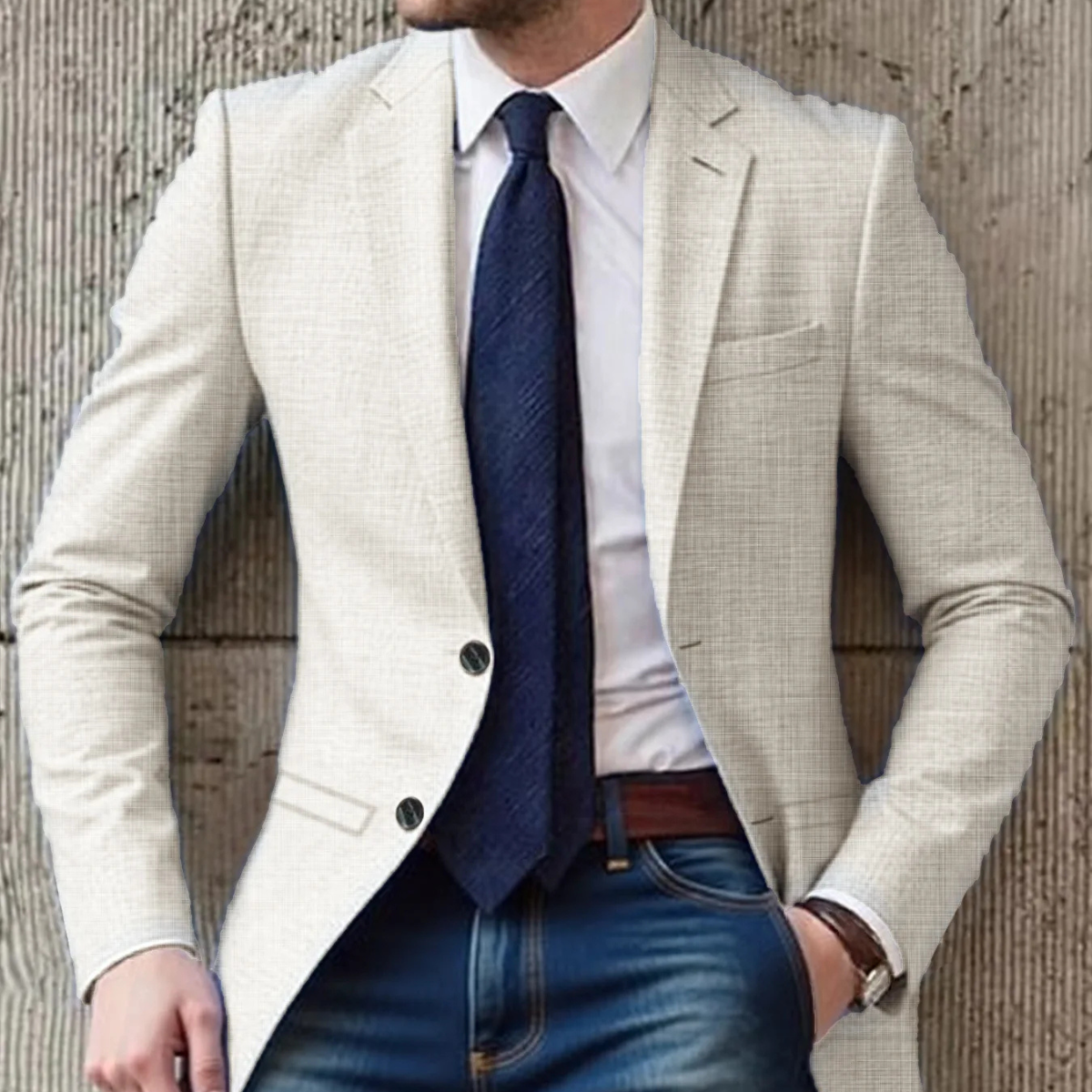 Aubrey | Men's Smart Casual Slim Fit Cotton Blazer
