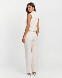 Amber | Linen Sleeveless Waistcoat Trouser Co-ord Set
