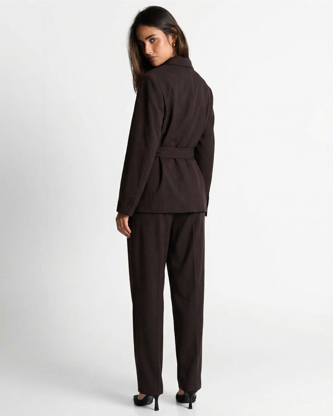 Tamara | Double-Breasted Blazer and Pleated Trouser Set