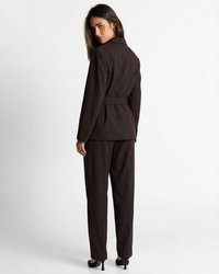 Tamara | Double-Breasted Blazer and Pleated Trouser Set
