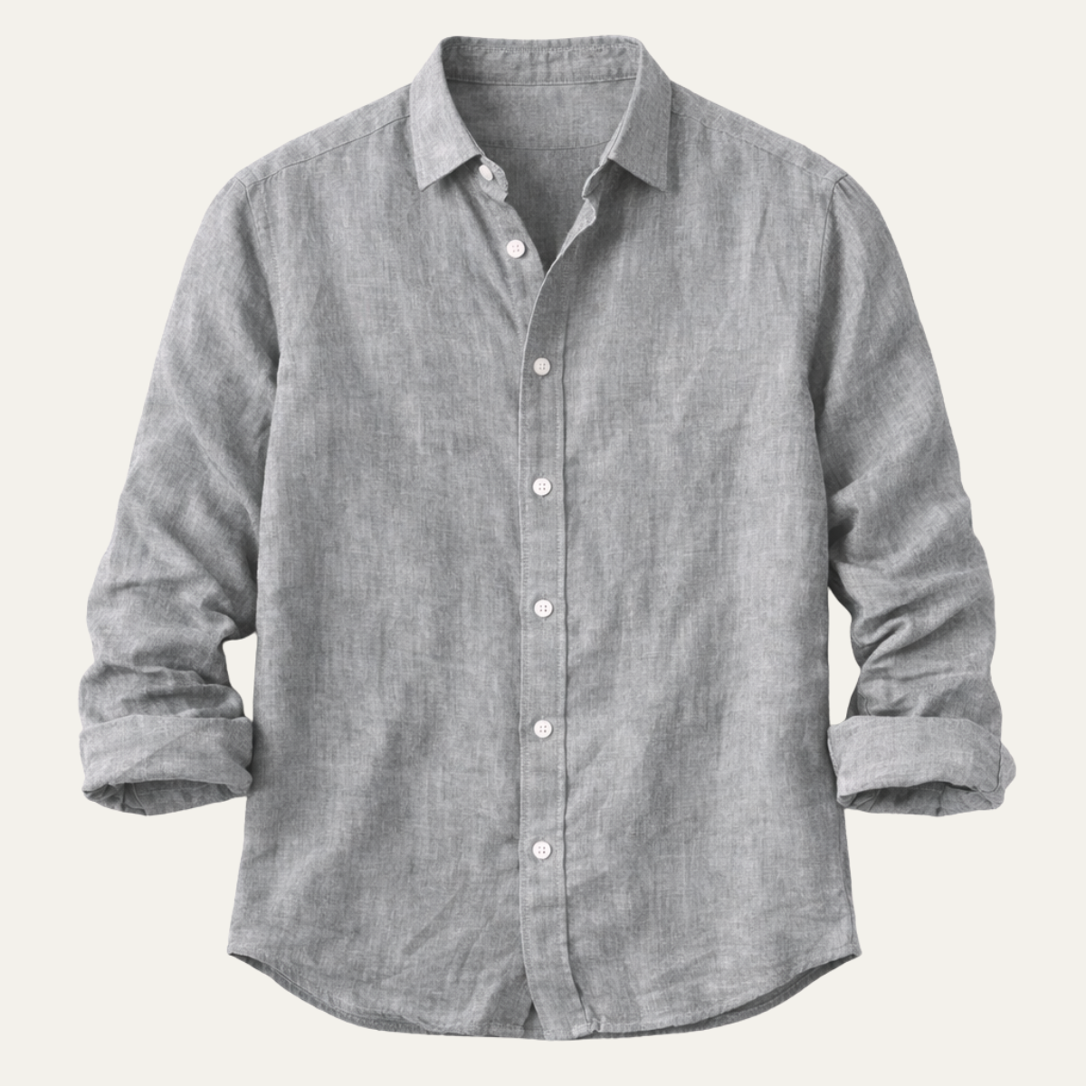 Damian | Lightweight Linen Long Sleeve Shirt