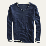 Conor | Men's Casual Slim Fit Long Sleeve V Neck Shirt