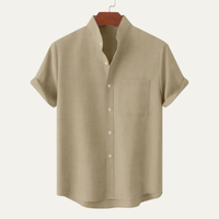 Kendrick | Solid Colour Soft Linen Button Up Shirt