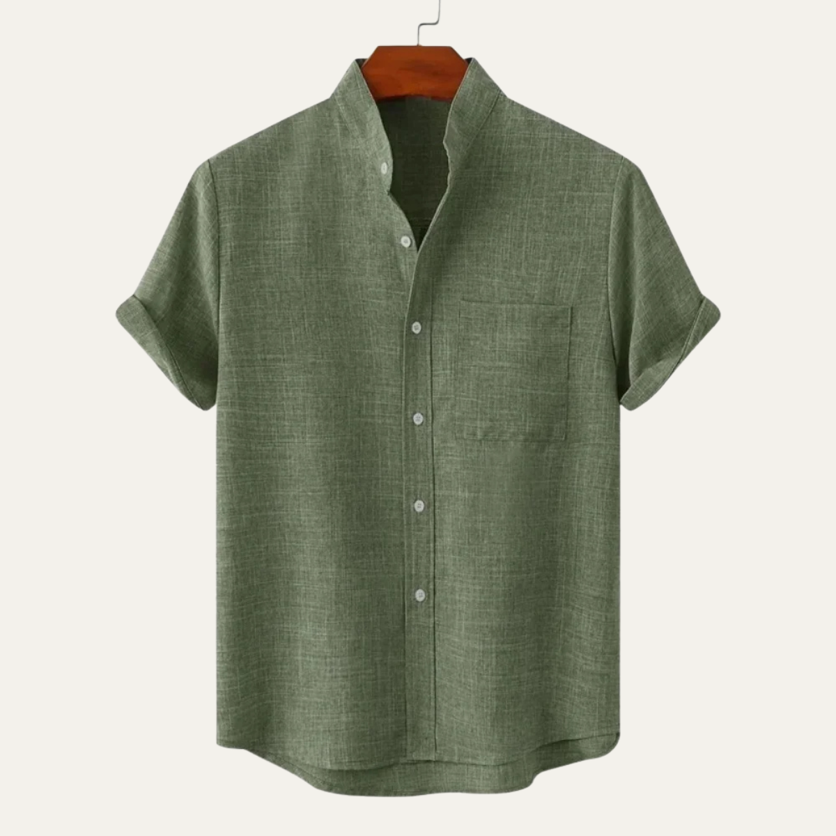Kendrick | Solid Colour Soft Linen Button Up Shirt
