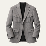 Lorenzo | Multi Pocket Tailored Tweed Blazer