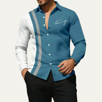 Alastair button-up shirt in Dark Blue