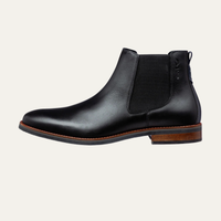 Torrington men's leather Chelsea boots in Black