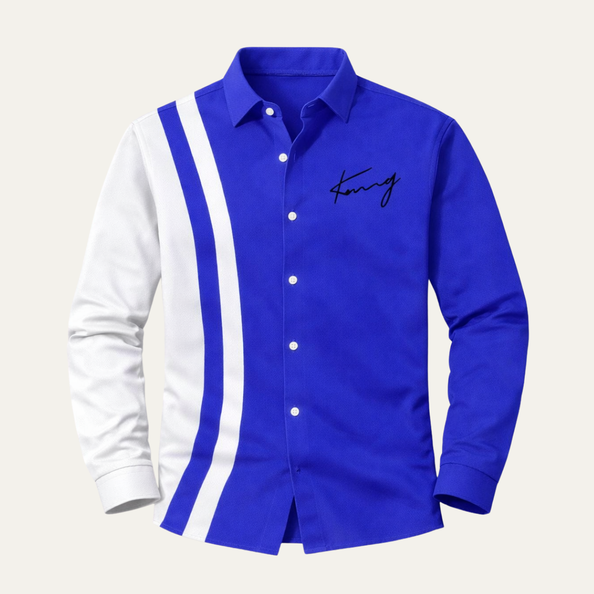 Thornbury colour block striped shirt, fifth view