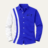 Thornbury colour block striped shirt, fifth view