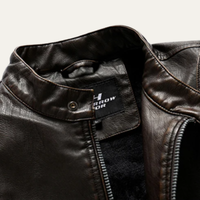 Merrick biker jacket detail