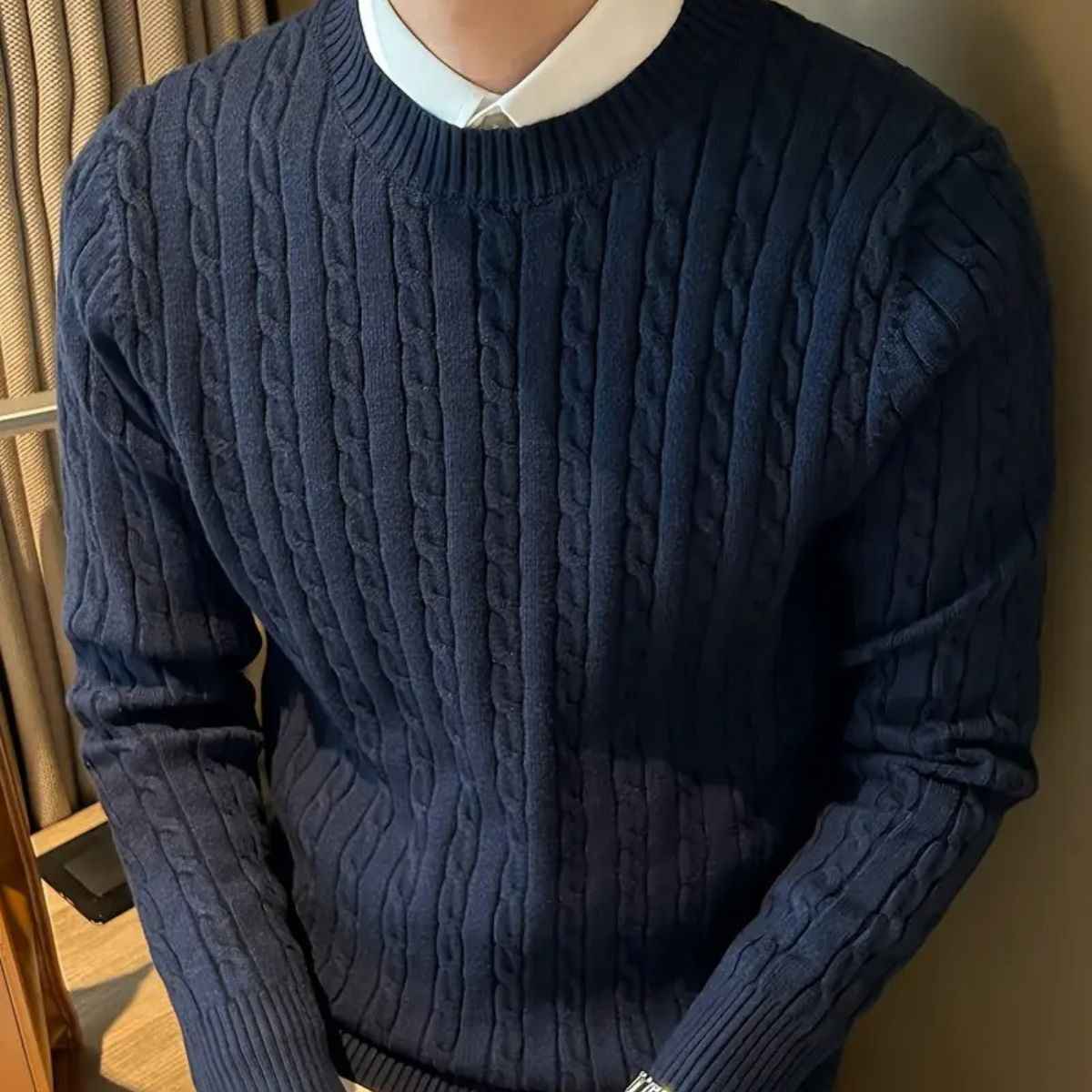 Emmanuel | Men's Cashmere Merino Wool Knit Jumper