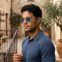 Charlie | Retro Hexagon Metal Frame Sunglasses