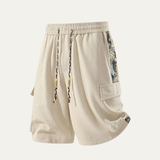 Herman | Men's Textured Drawstring Elastic Waist Summer Shorts