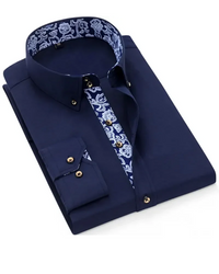 Warwick | Men's Button Down Shirt With Gold Accents