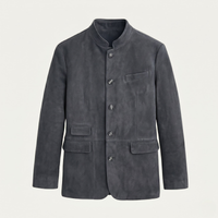 Luka | Casual Suede Single Breasted Blazer Jacket