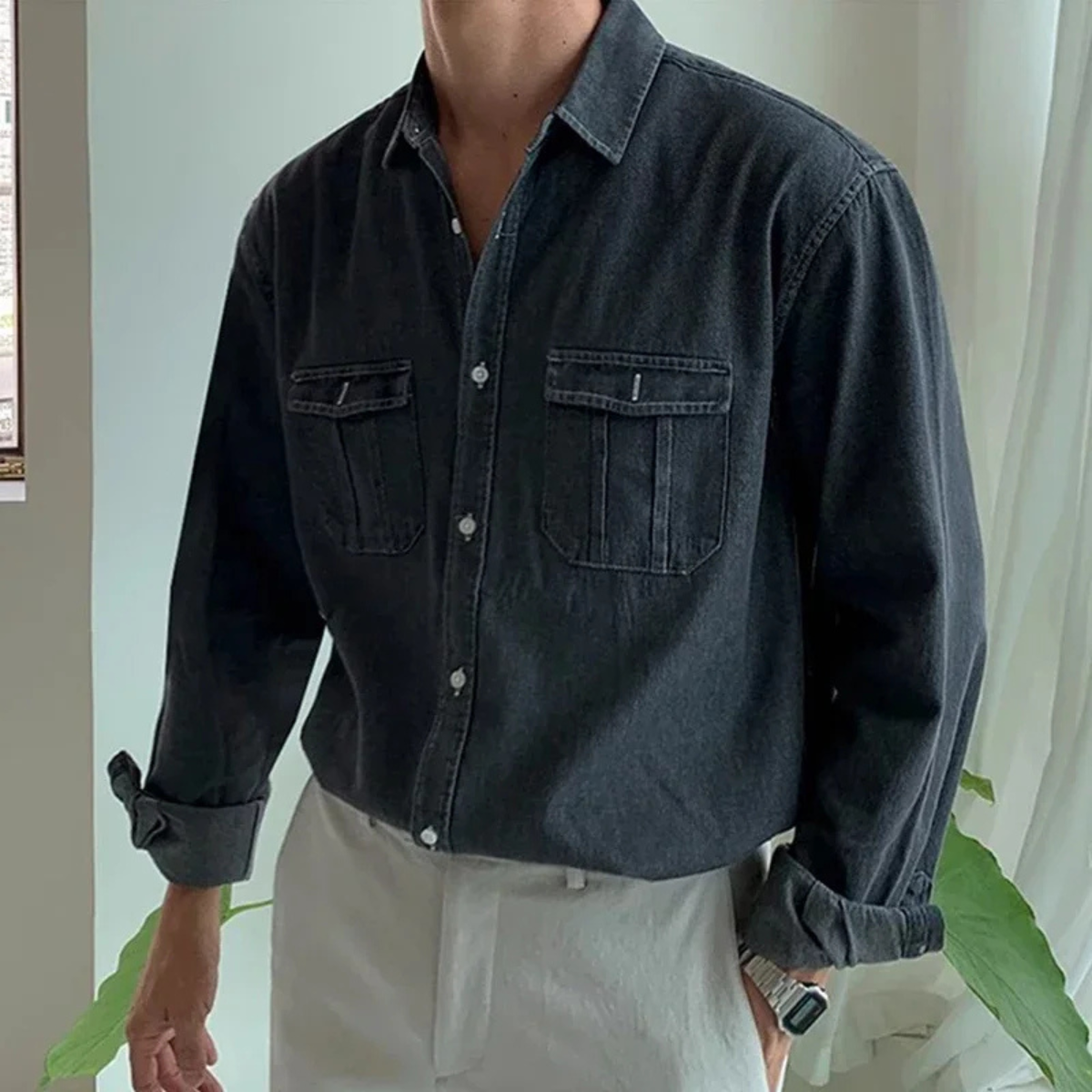 Tennyson denim shirt, sixth view