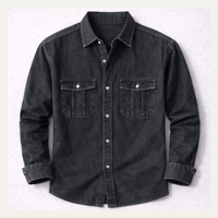 Tennyson denim shirt in Black