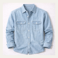 Tennyson denim shirt in Light Blue